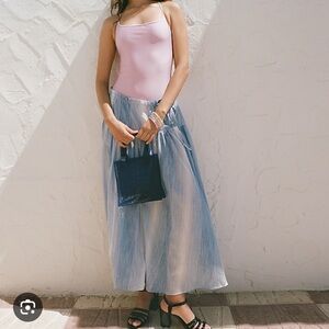 Maryam nassir zadeh j crew cotton ombré skirt